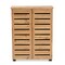 Baxton Studio Adalwin Modern and Contemporary Oak Brown Finished Wood 2-Door Shoe Storage Cabinet 189-11986-ZORO - alternate 4
